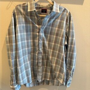 UntuckIT Men's Blue Plaid Shirt